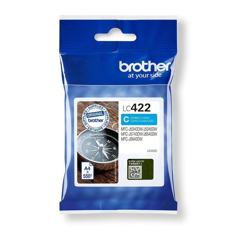 Brother Genuine Ink LC422C MFCJ5740DW 6540DW 6940DW 5340DW Cyan