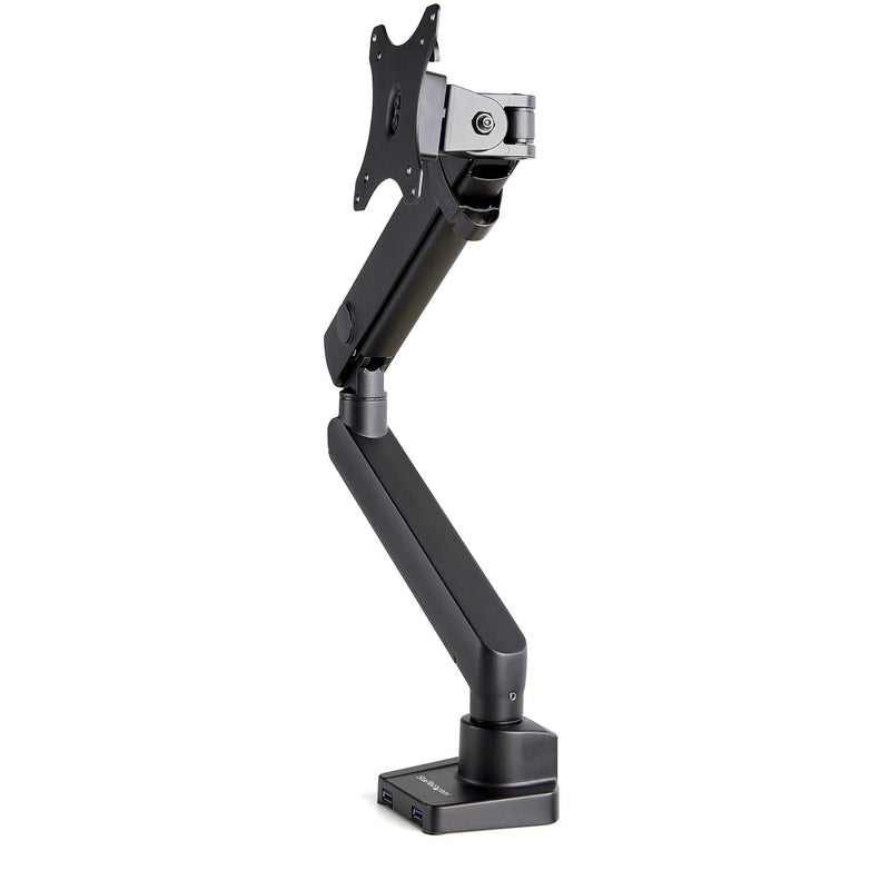 StarTech.com Desk Mount Monitor Arm With 2x USB 3.0 Ports Slim Full Motion Adjustable Single Monitor VESA Moun