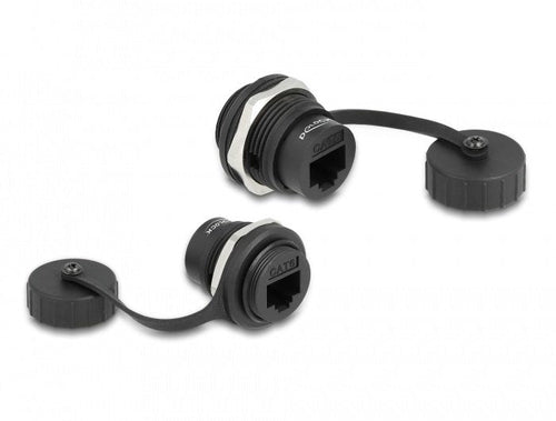 Delock RJ45 CAT.6 Connector Female Recessed With Verschlusskappe IP67 Staub- And Waterproof — image 1