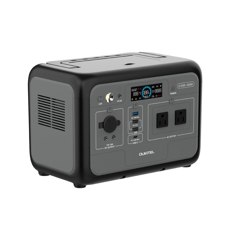 512 Wh Outdoor Power Station 800 W Portable Energy Storage For Mobile Camping