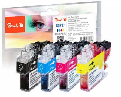 Peach Paquete Ink PI500-238 Compatible With Brother LC-3217VALP — image 1