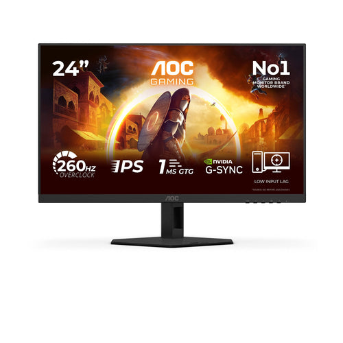 AOC Monitor 24G4ZRE Gaming 23.8 16:9 Fast IPS 260HZ 1920X1080 HDMI 2.0 DP 1.4 — image 1