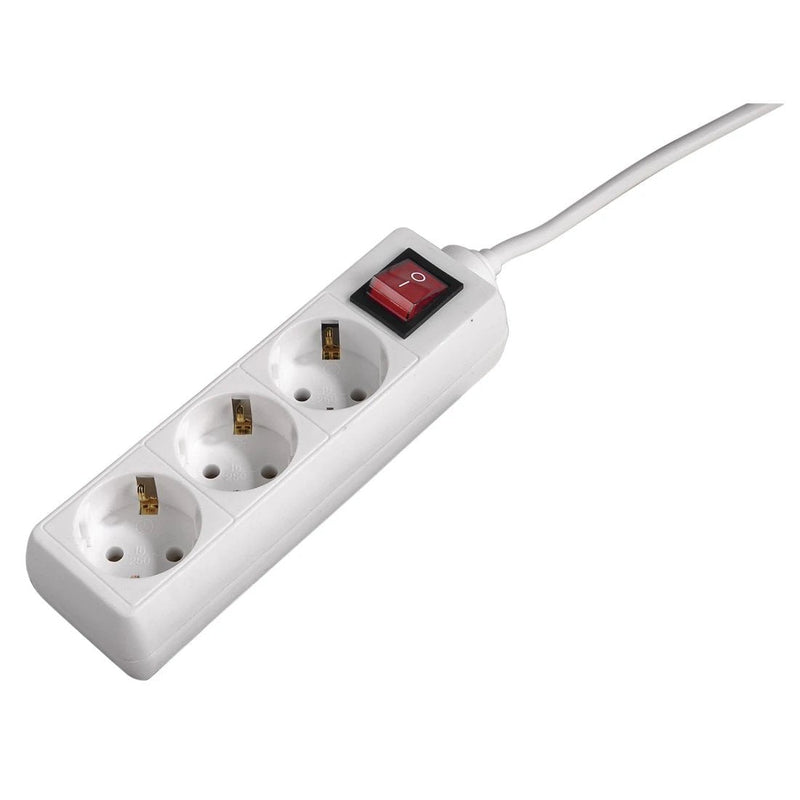 Hama Power Strip Power With 3 Sockets Switch 1,4M Colour White
