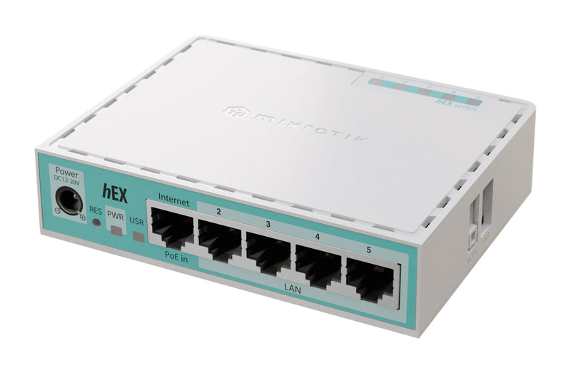 MikroTik – Hex 5 Ports Gigabit 512MB RAM Router E50UG