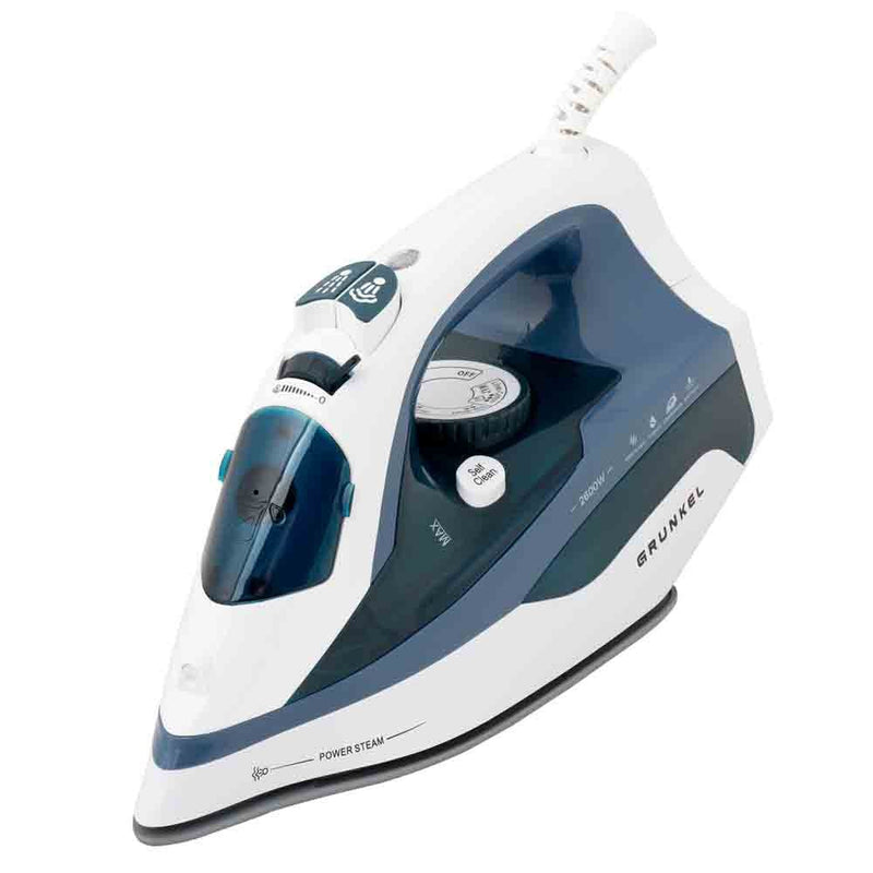 Grunkel Straightener Steam 2600W Soleplate Ceramic Blue PL-2600CE