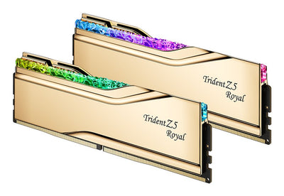 G.skill Memory 32GB DDR5-6000 (gold, F5-6000J2836G16GX2-TR5G, Trident Z5 Royal Rgb, Intel Xmp) F5-6000J2836G16 — image 1