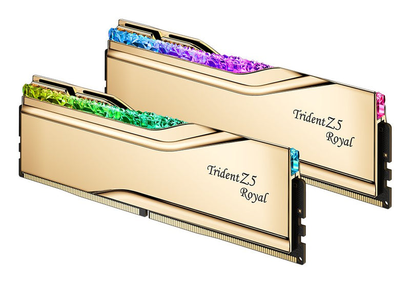 G.skill Memory 32GB DDR5-6000 (gold, F5-6000J2836G16GX2-TR5G, Trident Z5 Royal Rgb, Intel Xmp) F5-6000J2836G16