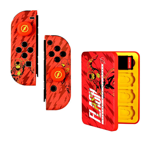 Fr-tec Combo Pack Housing Dura And Grips The Flash Nintendo Switch - Box Of 16 Juegos - Design Unico And Agarr — image 1