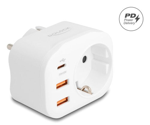 Contact Protection Socket Power With Protection Kids And USB Pd Charger 20W — image 1