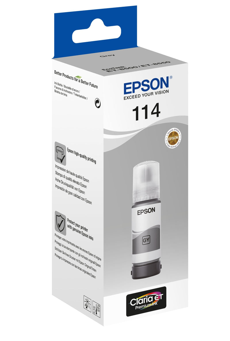 Epson Bottle T114 Grey 70ML Ecotank ET-8500 / ET-8550