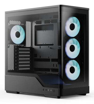 Aerocool PC Case P500A-BK-V1, Glass Tempered X 2 ACCM-PN08143.11 Black — image 1