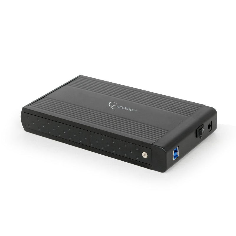 Gembird External Enclosure HDD3.5'' SATA USB 3.0, Aluminium Black