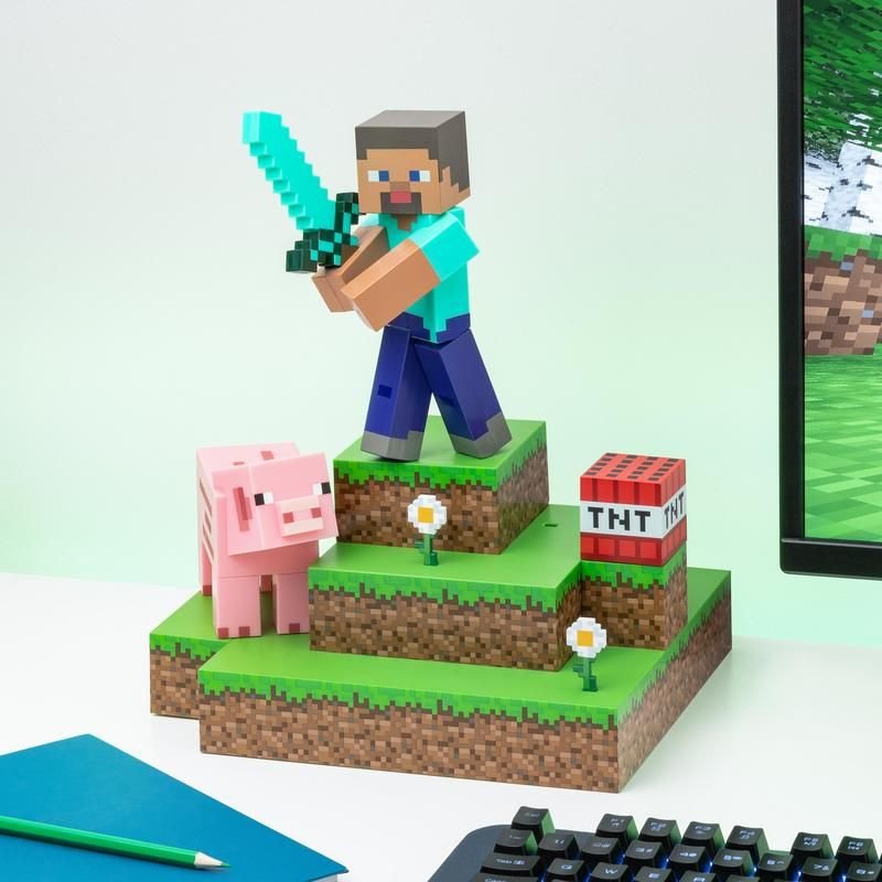 Paladone Lamp Steve Diorama Minecraft