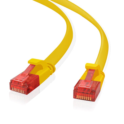 Helos Ultra Slim Network Cable U/UTP CAT.6 Yellow 15,0M — image 1