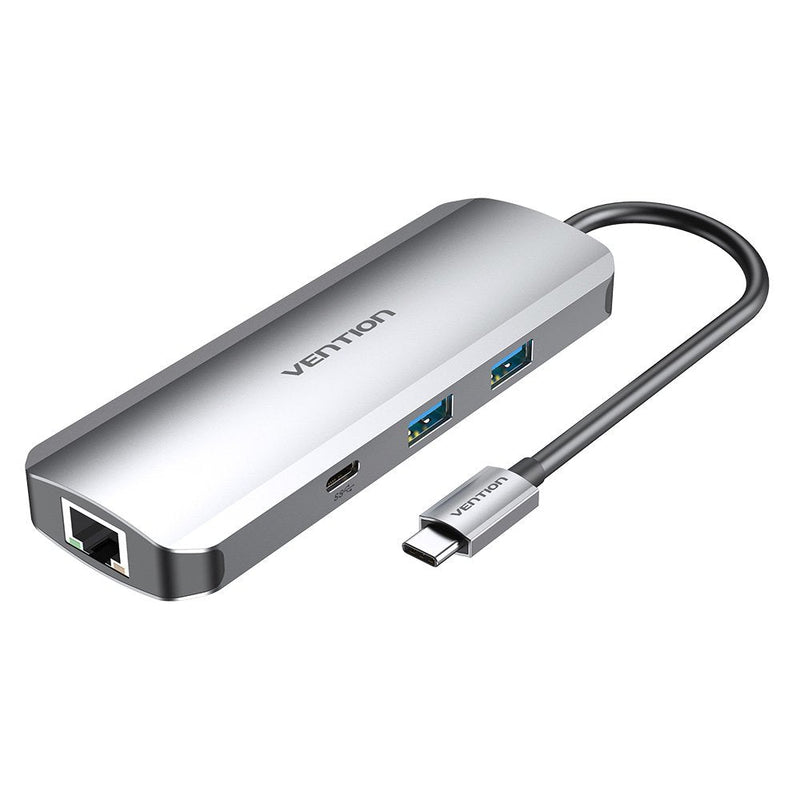 Vention Docking USB Type-c Tomhb 1x HDMI 2x USB 1x USB Type-c 1x USB Type-c Pd 1x RJ45 1XLECTOR Cards SD And m