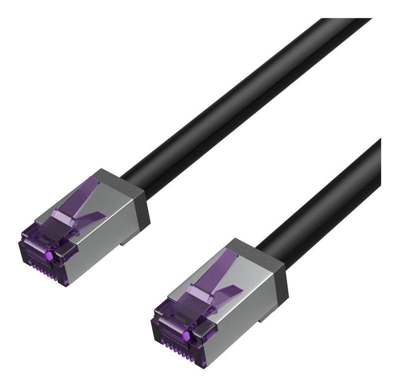 Flexline Network Cable CAT.6A S/FTP Kurze Bauform Black 2,0M