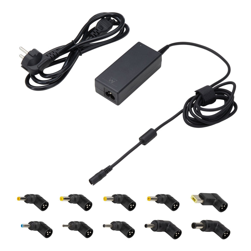 Ewent Charger Universal Laptop 65W - 10 Clavijas Intercambiables - Automatic - Gestion Smart