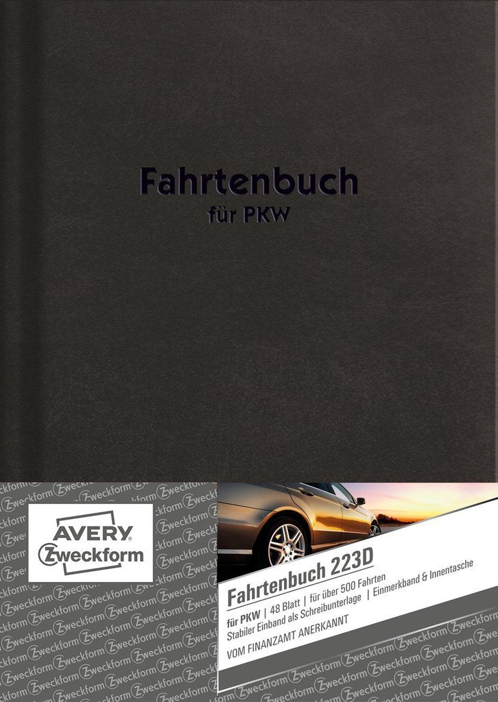 Avery Zweckform Fahrtenbuch - 48 Hoja - A5 (148 X 210MM)