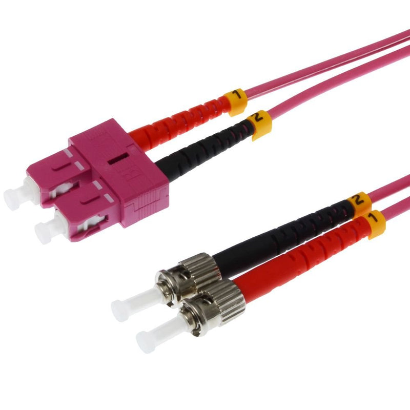 Helos Lwl Cable Sc/St Duplex 50/125?M OM4 Púrpura 3,0M