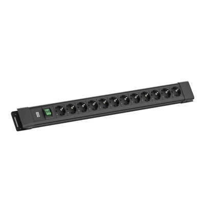 Bachmann Connectus 12XCEE7 3, 1XSCHALTER 2,0M CEE7 7 Black — image 1