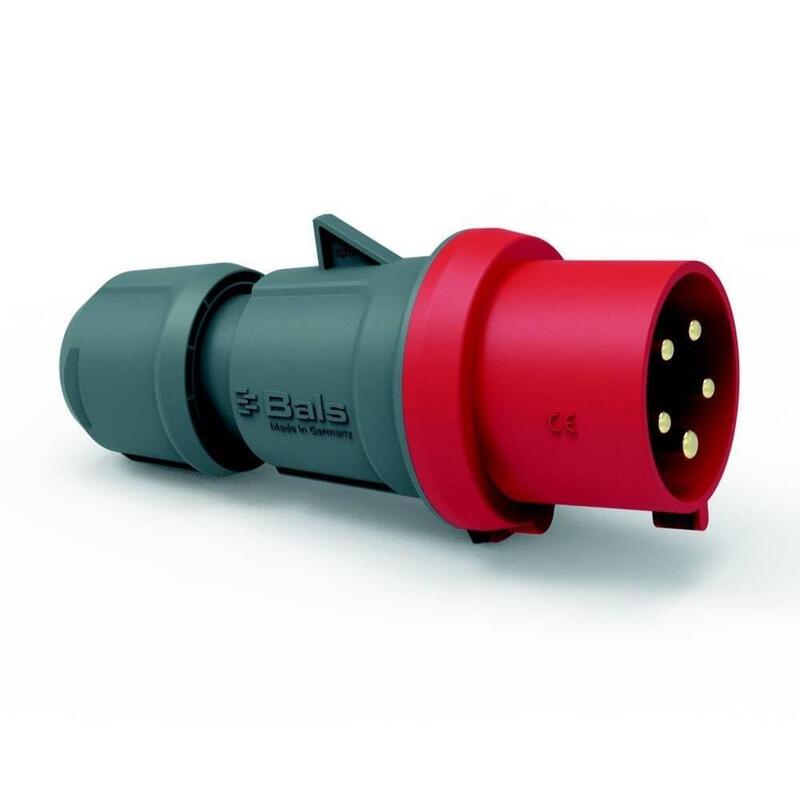 Bals Connector Male Innolinq Qc 32A 5P 400V 201 6H IP54 Red Blank