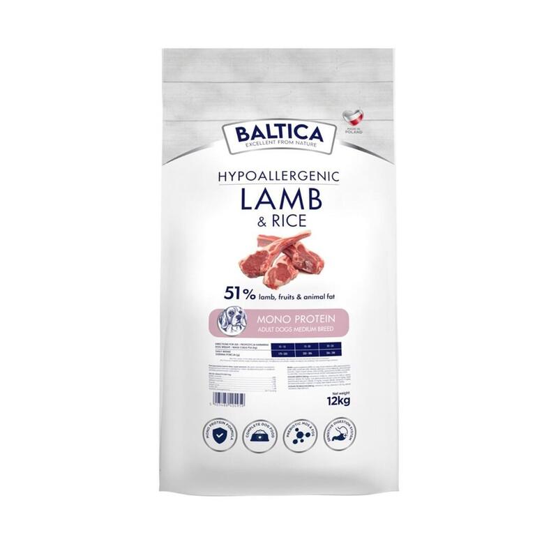Baltica Nutraceutic Hypoallergenic Lamb & Rice M 12KG