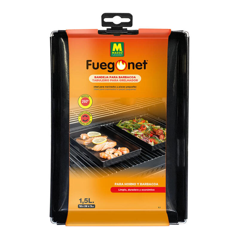 Tray Barbecue 1,5 L (28 X 18 X 3CM)