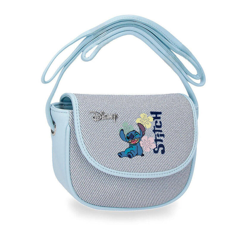 Shoulder Bag Solapa Tiki Stitch Disney Denim