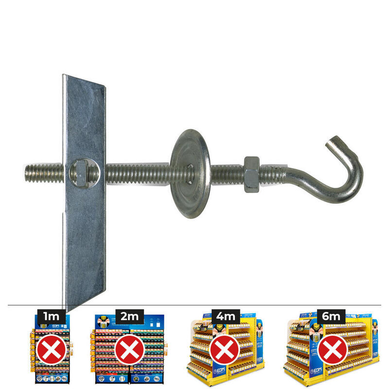 Tilting With Hook M5 With Washer And Nut Box 50 Unid)