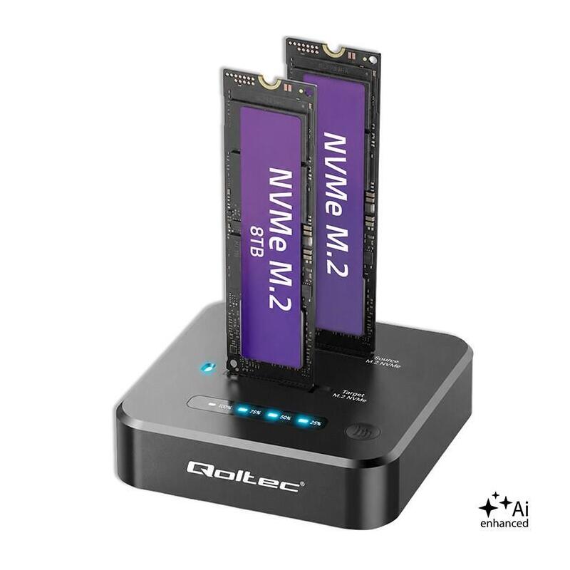 Base Connection Drives SSD M.2 NVMe PCIE Dual 2X8TB USB-C 3.2 10GB/S