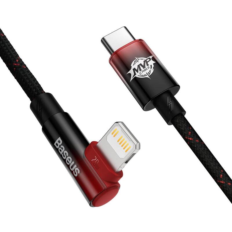 Baseus Data Cable Type-c To Lightning 20W 2MT Mvp 2 Elbow-shaped Network Black CAVP000320