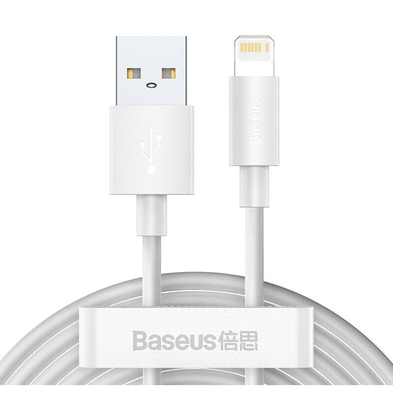 Baseus TZCALZJ-02 Cable Phone Mobile Phone White 1,5M USB a Lightning