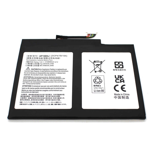 Battery Laptop Acer Aspire Switch 5 SW512-52 AP16B4J — image 1