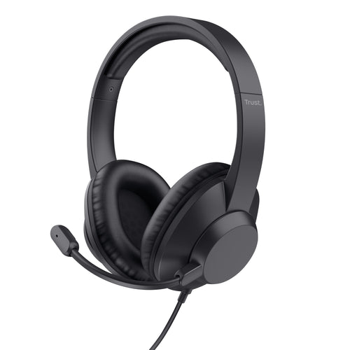 Trust Headphones Ayda Max. USB With Microphone USB Black — image 1