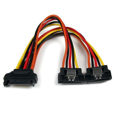 StarTech Cable Bifurcador Power SATA 1XSATA Male a 2XSATA Female 0,15M With Closure Segurid — image 1