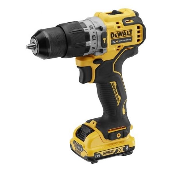 Dewalt Taladro Impacto Inalámbrico DCD706D2, 12VOLT Amarillo/Negro 2X Li-ion Xr Batería 2AH, In T Stak Caja) DCD706D2-