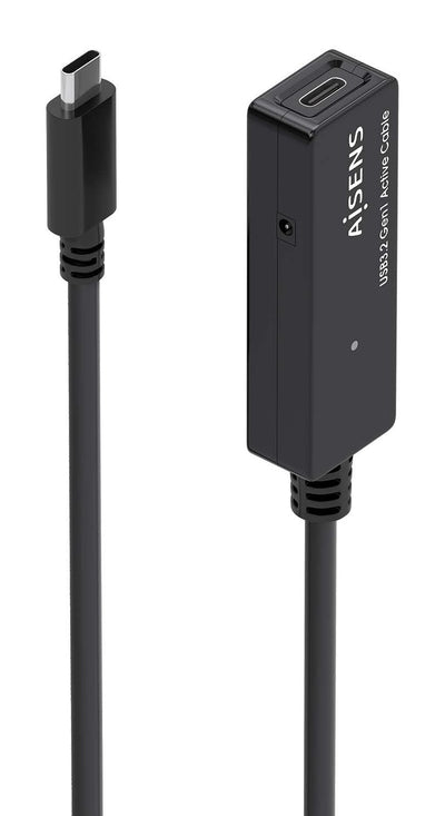 Aisens USB Cable 3.2 GEN1X1 Prolongador With Amplifier USB-C/M-usb-c/H, Black 10M — image 1