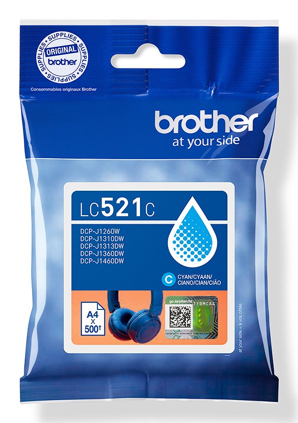 Brother LC521C Cyan Inkjet Cartridge