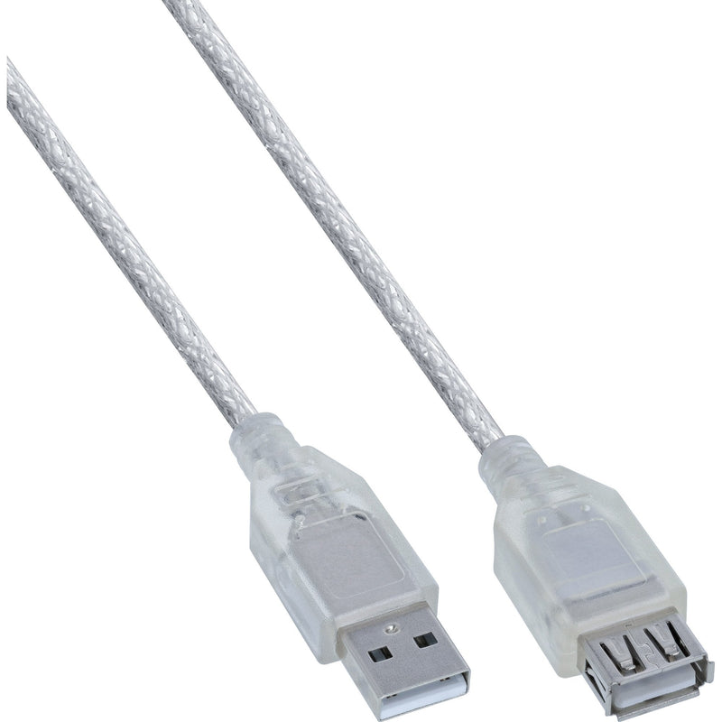 Inline Cable Alargador USB 2.0 Type a Male a Female Transparent 0,5M