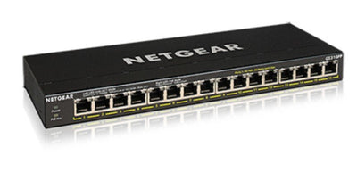 NETGEAR GS316PP Switch No Administrado Gigabit Ethernet (10/100/1000) Black Energía Sobre Ethernet (PoE) — image 1