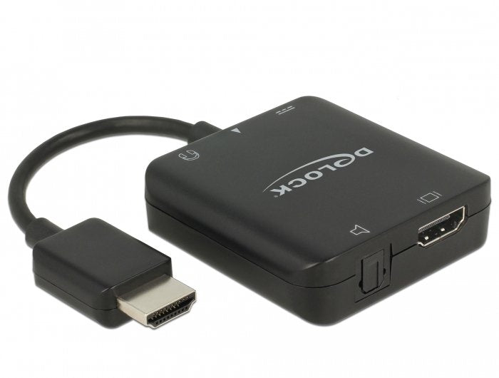 Delock Adaptador Hdmi-a Male HDMI + Audio Extractor 4K 60 HZ