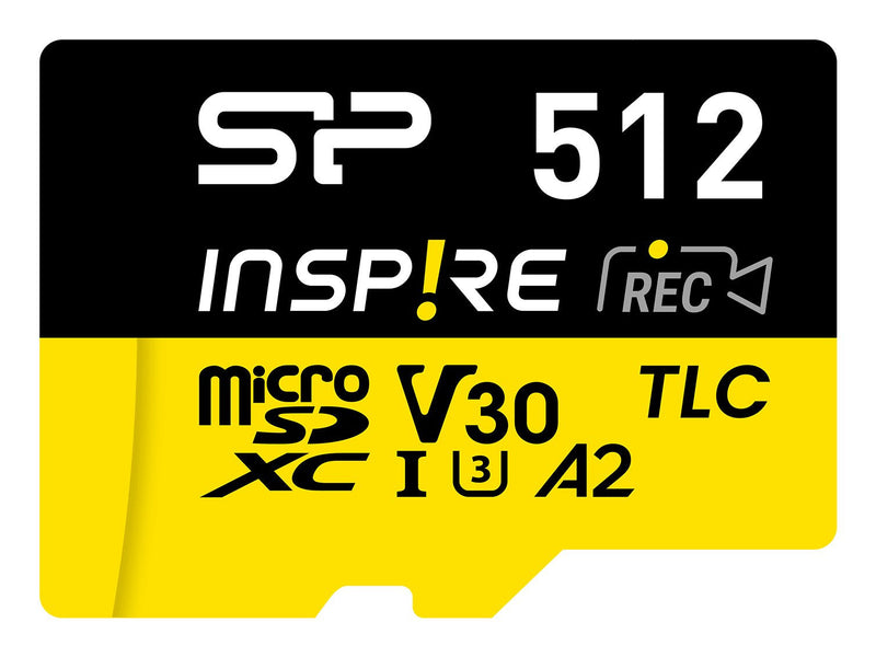 Karta Pamieci Microsdxc Inspire 512GB Uhs-i U3 A2 V30 4K TLC