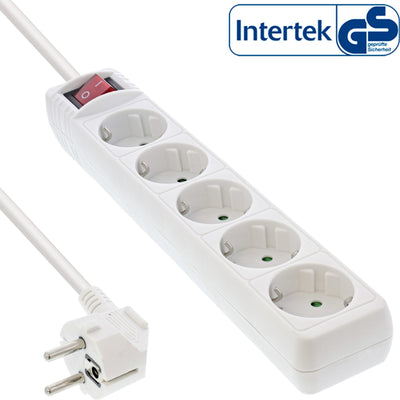 Inline 16451G Base Múltiple 1,5M 5 Salidas AC White — image 1