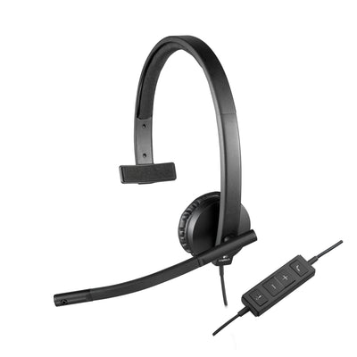 Logitech Headphone H570E With Microphone USB Black — image 1