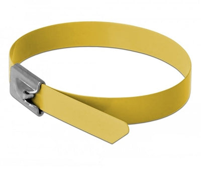 Delock Cable Ties Steel Inoxidable L 400 X B 7,9MM Yellow 10 Pieces — image 1