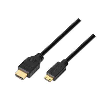 Aisens HDMI Cable a Mini HDMI Hec 3M - Compatibilidad 3D And Ethernet - Black — image 1