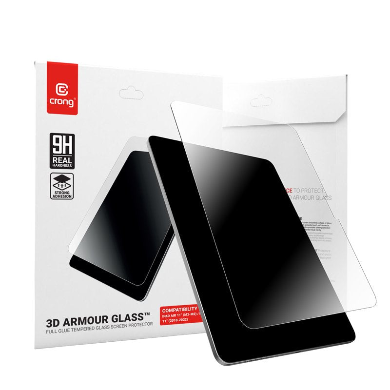Glass Tempered 3D Armour Glass - Ipad Air 11 M4 2026 M3 2025 Ipad Air 11 M2 2024 Ipad Pro 11 2022-2018