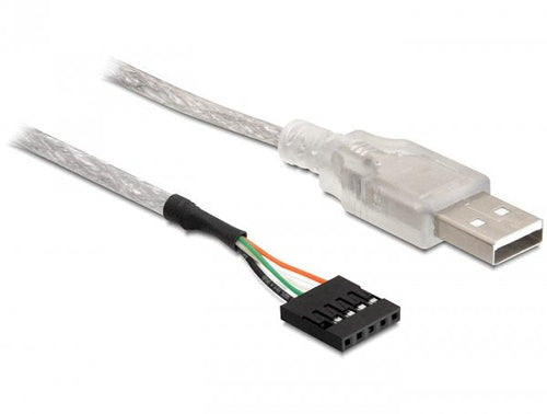 Delock USB Cable 2.0-A Male a Connector Plug 0.70M — image 1