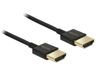 Delock HDMI Cable -a Male Hdmi-a Male Slim 3M — image 1