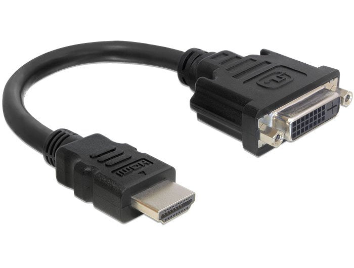 Delock Adapter HDMI a DVI (24 + 5) M/H Black 65327
